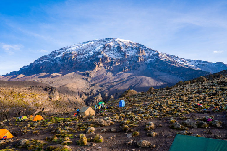 Camping,On,Mount,Kilimanjaro,In,Tents,To,See,The,Glaciers